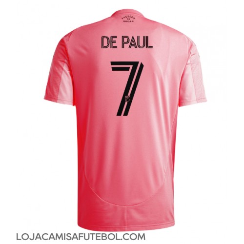 Camisa de Futebol Inter Miami Rodrigo De Paul #7 Equipamento Principal 2025-26 Manga Curta